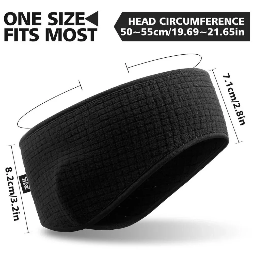 Winter Ear Warmers 3 Pcs Fleece Unisex Headbands for Running Ski Cycling
